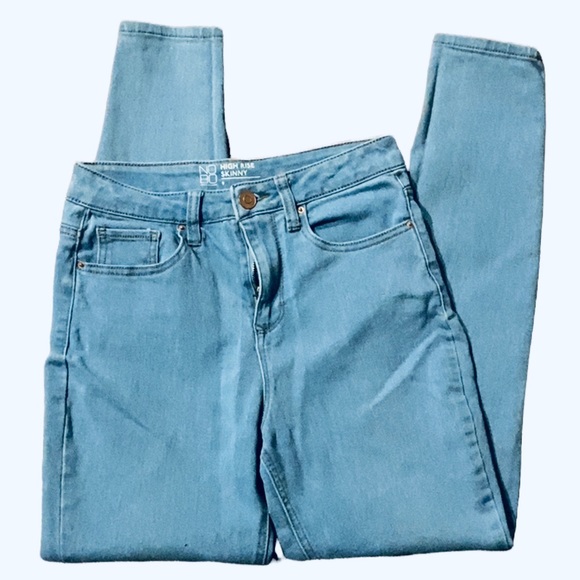 High Rise Super Skinny Jeans, Mom Jeans,Classic Fit Vintage Mom Jeans,Blue Jeans - Picture 9 of 12